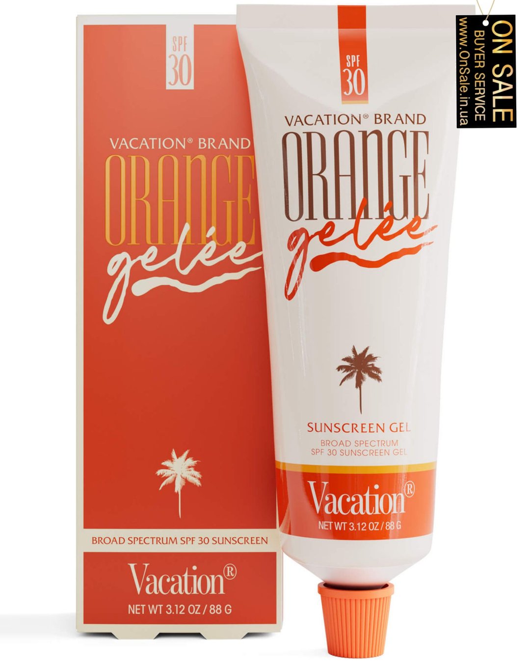 Помаранчевий сонцезахисний крем широкого спектру Gelee SPF 30, 3,12 унції. Vacation